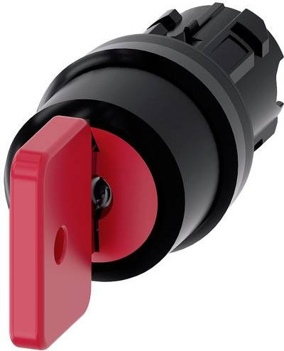 Siemens Schlüsselschalter 3SU1000-4FL01-0AA0 in Rot mit IP66, IP67 und IP69/IP69K Schutzart - Bild 1