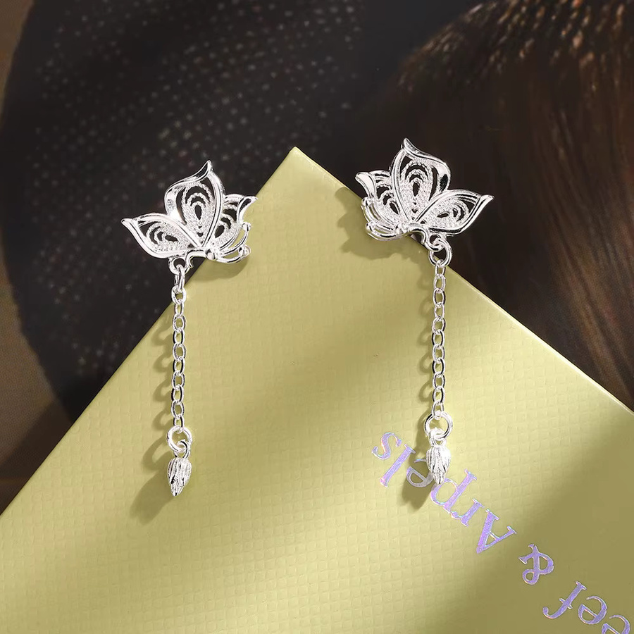 GaaBou Jewellery Schmetterlings-Ohrstecker, 925 Silber, Damen - Bild 3