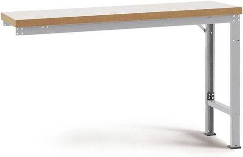 Manuflex Anbauwerkbank Profi Spezial aus Kunststoff und Stahl, Farbe: Alusilber, B/T/H: 125 x 70 x 125 cm - Bild 1