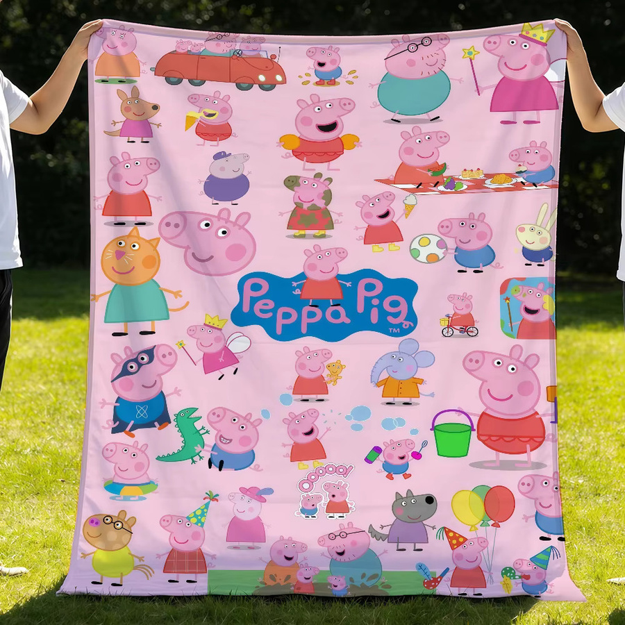 Gemütliche Plüschdecke P-PeppaS-ES für Sofa und Wohnzimmer - Bild 2