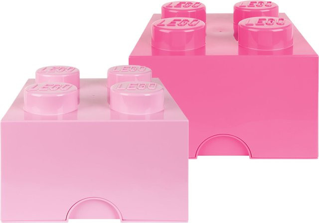 LEGO Aufbewahrungsbox stapelbar 2 x 4 Noppen in Purple - Bild 1