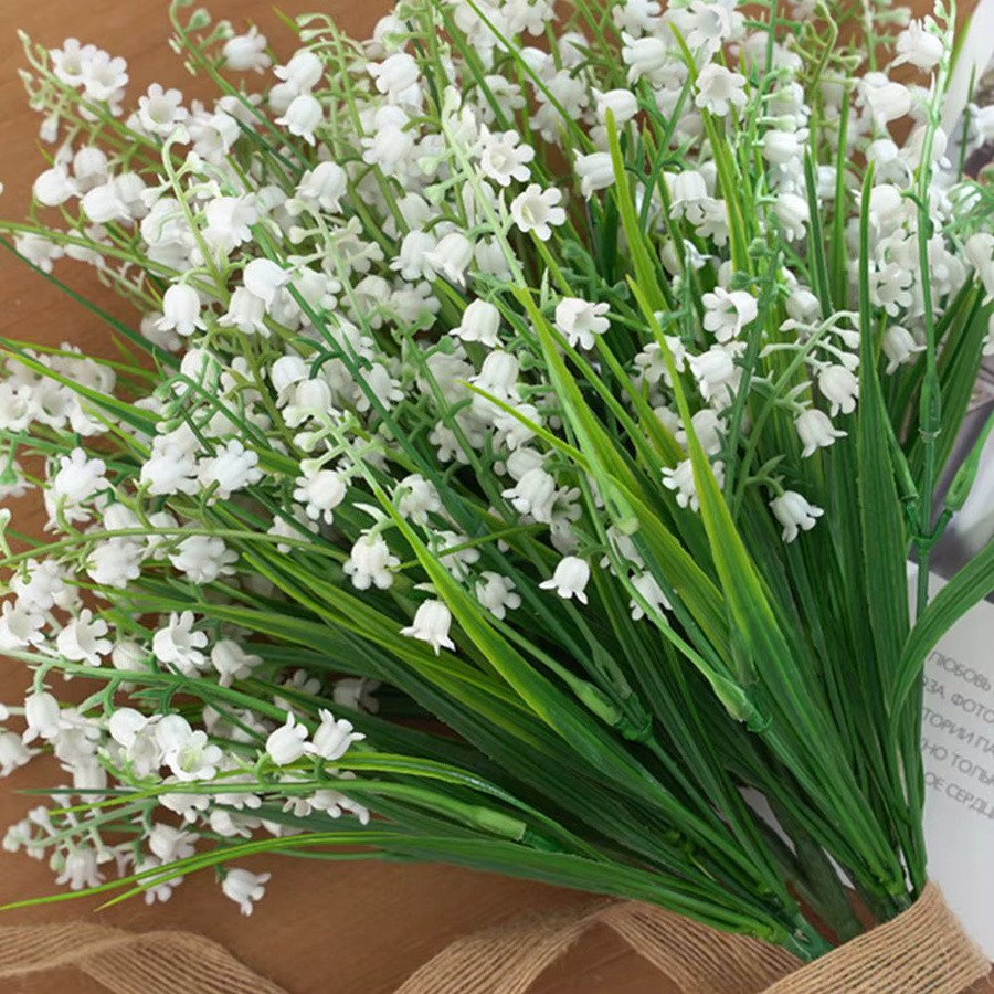 Künstliche Seidenblumen Maiglöckchen von TTCY in Weiß und Grün für Hochzeiten, Garten und DIY-Dekoration - Bild 3