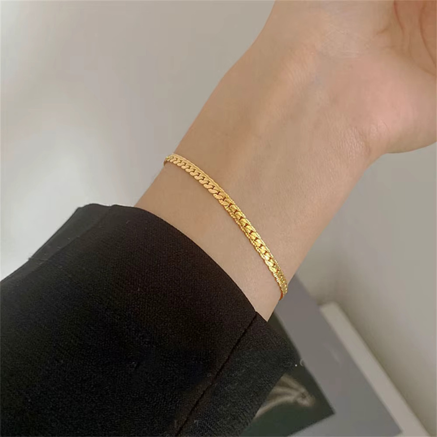 MAGIC ZONE Armband, Schlangenkette, Edelstahl, Gold, Silber Farbe, Unisex - Bild 2