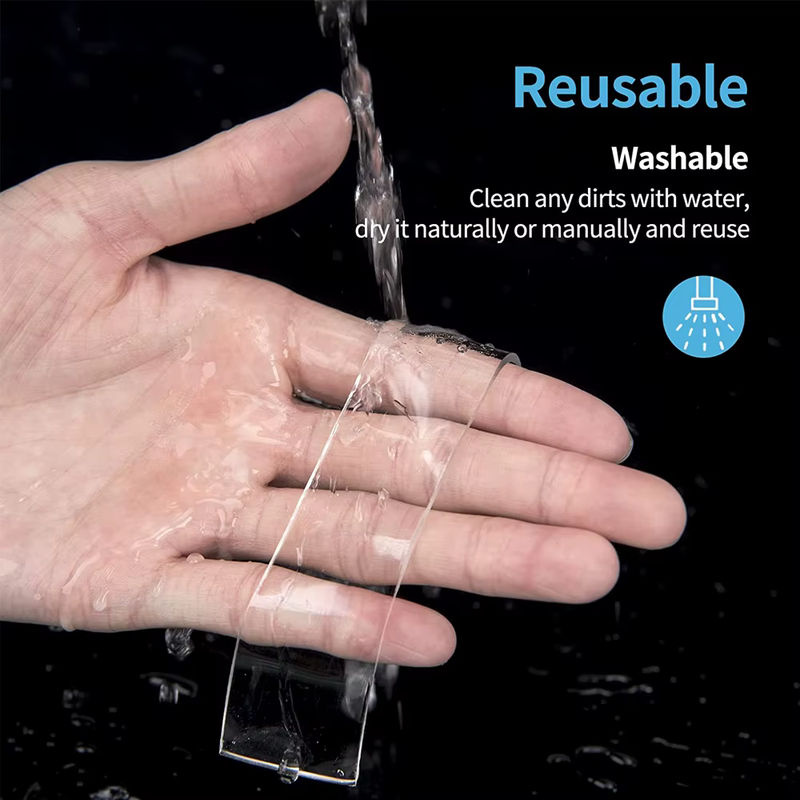 TFAAI Nano-Klebeband doppelseitig transparent, Breite: 5 cm, wiederverwendbar und wasserdicht - Bild 2