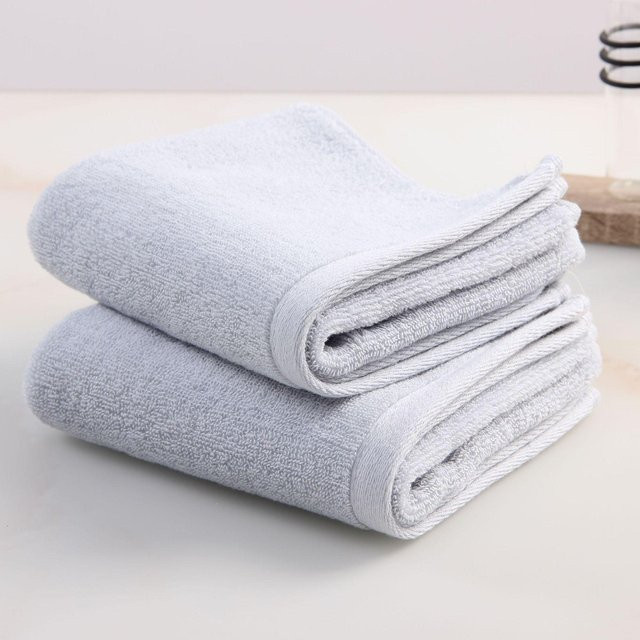 Yiran Furniture Handtuch aus reiner Baumwolle in Weiß, weich und wasserabsorbierend, B: 75 cm, H: 35 cm - Bild 1