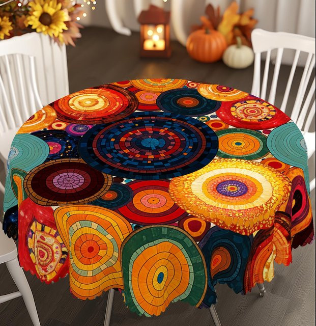 Wasserdichte Tischdecke JMG Household Supplies mit USA Flaggen-Design in Rot, Blau und Multicolour, B/T: 152 x 220 cm - Bild 1