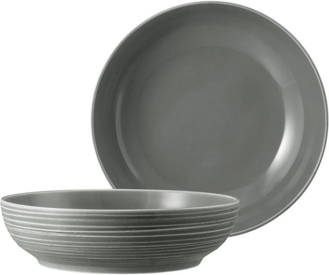 Seltmann Weiden Terra Foodbowl Servierschale 2er Set Perlgrau Durchmesser: 25,5 cm - Bild 1