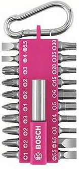 Bosch 21-teiliges Schrauberbit-Set mit Snap-hook in Pink - Bild 1