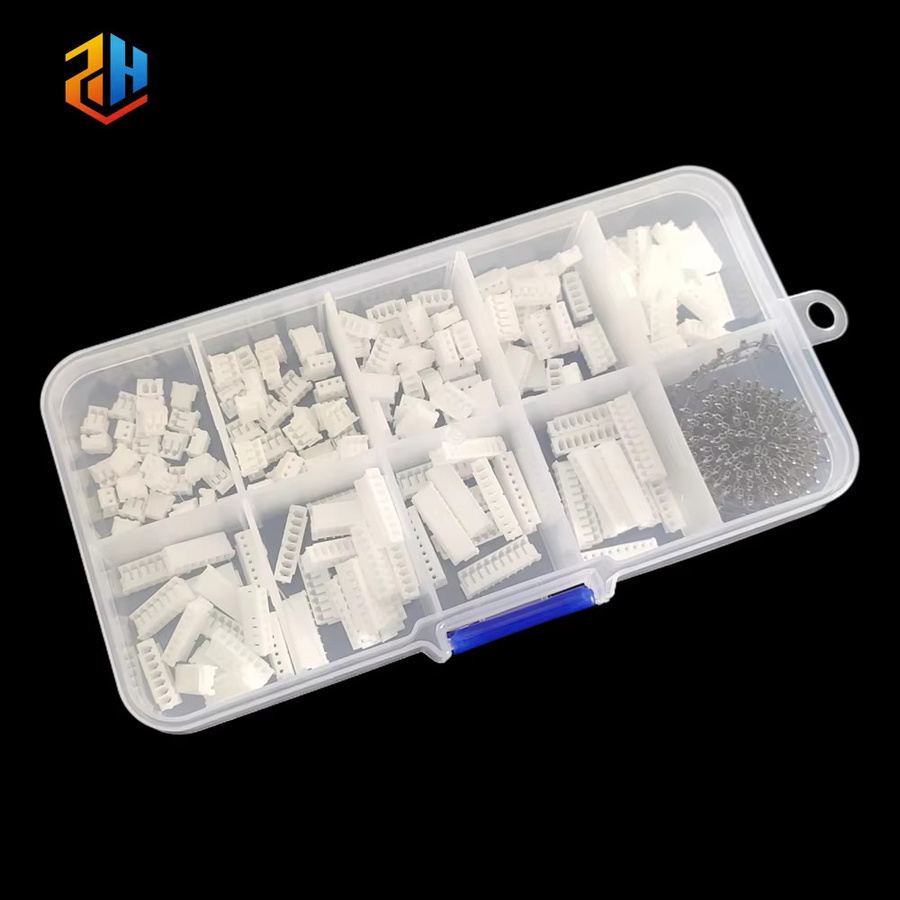 JST ZH 1,5mm Pitch Steckverbinder-Set in Weiß, 430 Stück pro Box, 2-10-polige Kunststoffgehäuse und Crimpklemmen für Mikroelektronik - Bild 2