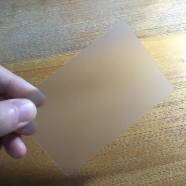 100 Stück FENGLIANSECURITY PVC-Karten, transparent und mattiert, einseitig bedruckbar, B/H/T: 85,5 x 54 x 0,38 mm - Bild 1
