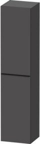 Duravit Hochschrank D-Neo Wandhängend, 1 Tür mit 5 Regalböden, Schwarz/Grau, B: 40 cm, T: 36 cm, H: 176 cm - Bild 1