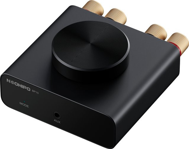 NEOHIPO BP10 Mini Bluetooth 5.0 Verstärker in Schwarz mit 50Wx2 Stereo oder 100W Mono für Bass-Shaker und passive Lautsprecher - Bild 1