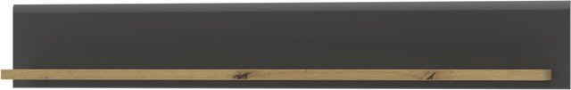 Wandboard HARPER WILLIAMS in Grau Anthrazit mit Eiche Dekor, B/H/T: 160 x 22 x 24 cm - Bild 1