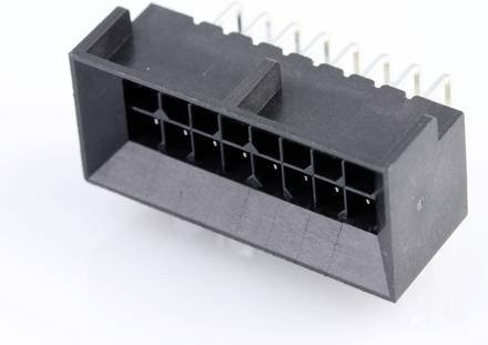 Molex Einbau-Stiftleiste Standard in Schwarz und Gold mit 16 Polen - Bild 1