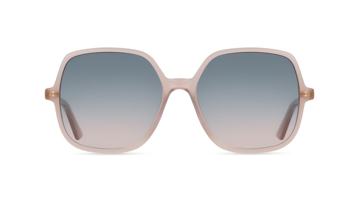 Chloé CH0362S Sonnenbrille, Vollrand, Geometrisch, Acetat, Damen, Beige - Bild 1