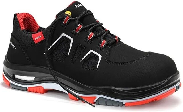 Elten Sicherheitshalbschuh ALAN XXTP S3 S3S Low ESD in Schwarz Rot Größe 44 - Bild 1