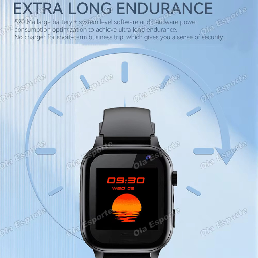 Ola Esporte 4G Kinder-Smartwatch mit GPS-Ortung, HD-Kamera, Videoanruf und Schlafüberwachung, wasserdicht, in Pink oder Schwarz - Bild 2