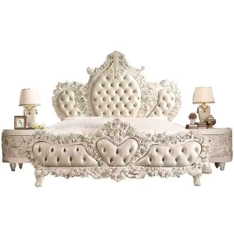 MBVM Doppelbett aus Massivholz in Eiche mit Lendenwirbelstütze und gepolstertem Rahmen im modernen Stil - Bild 4