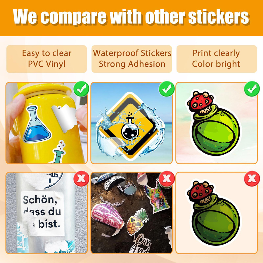 50 Wissenschaft und Chemie Labor Aufkleber Set aus PVC Vinyl in Multicolour - Bild 3