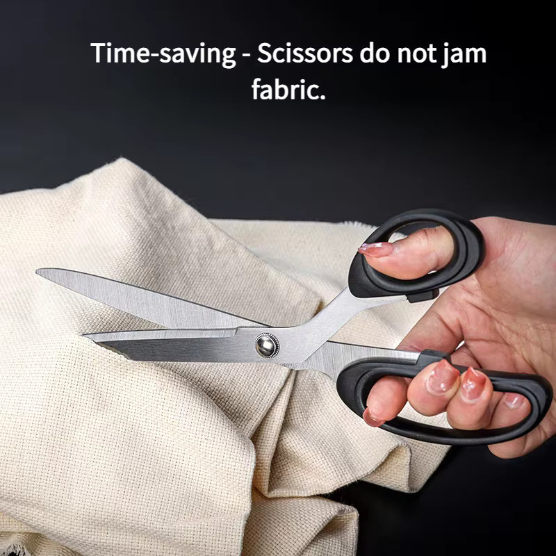 Professionelle Schneiderschere für Stoff und Leder in Schwarz aus Metall - Bild 3