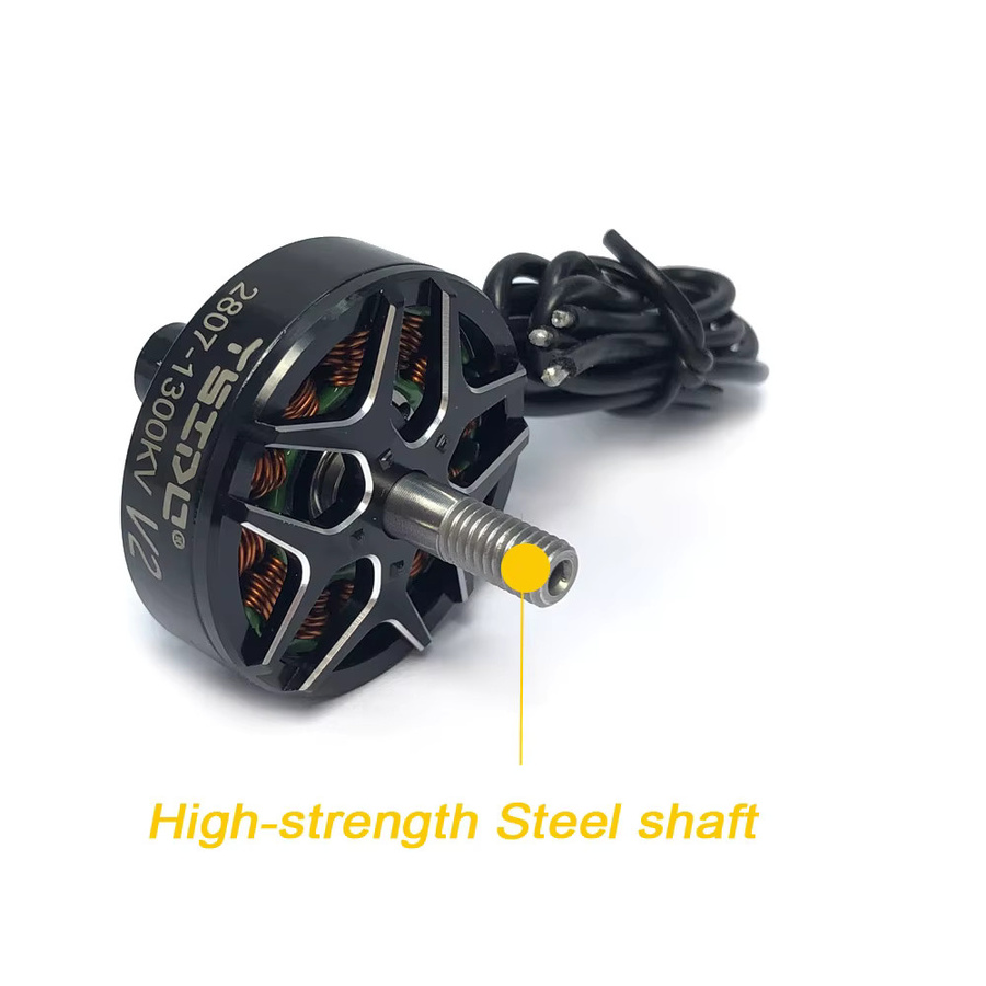 YSIDO Upgrade V2 X2807 1300KV Bürstenloser Motor in Schwarz für Mark4 FPV Freestyle 7 Zoll Long Range LR7 Drohnen - Bild 3
