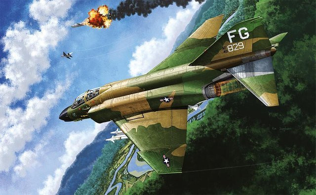 Academy F-4C Phantom Vietnam War, Fahrzeug, 1:48, Kunststoff, Grün - Bild 1
