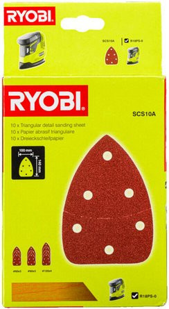 Ryobi Schleifpapier-Set SCS10A, 10-teilig, braun - Bild 1