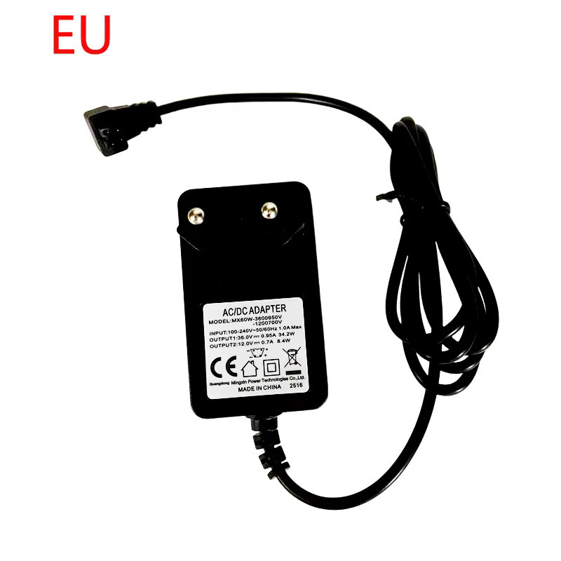DITONG MX60W Netzteil in Schwarz für HY300Pro+ Projektor, 36V/0,95A & 12V/1A - Bild 4