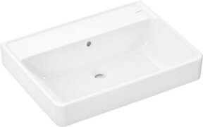 Hansgrohe Waschtisch Xanuia Q aus Keramik in Weiß mit Überlauf, Wandhängend, B: 65 cm, T: 48 cm - Bild 1