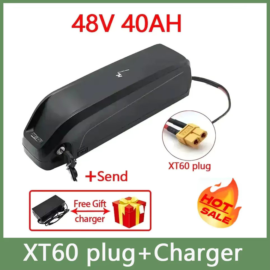 Aleaivy Hailong E-Bike Batterie in Schwarz für Bafang BBS02 BBS03 BBSHD Motoren inklusive BMS Ladegerät (36V/48V, 20Ah/30Ah/40Ah) - Bild 5