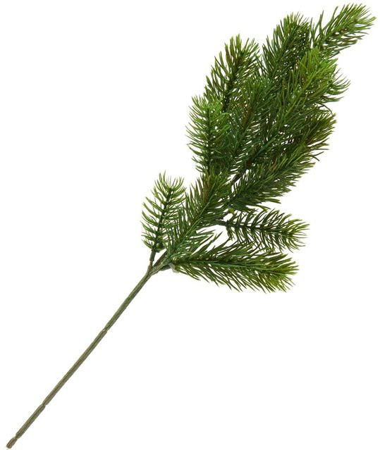 Künstlicher Tannenzweig Tanya in Grün für weihnachtliche Dekoration - Bild 1