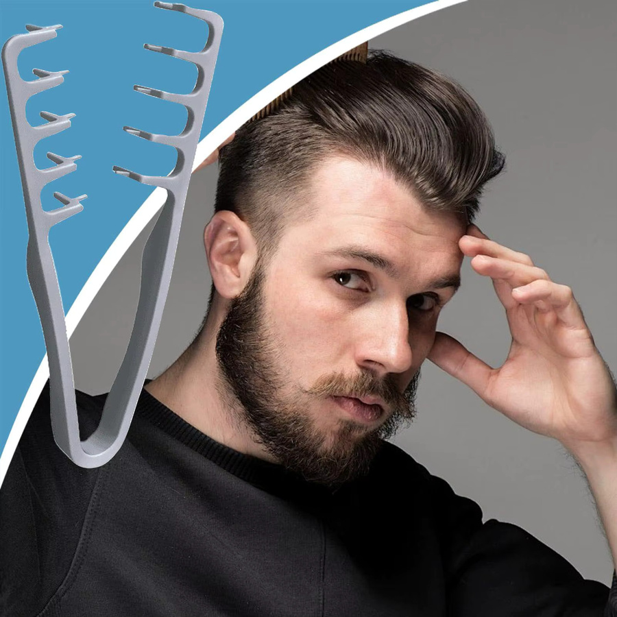 Haarkamm zum Stylen und Entwirren, breiter Zahn, Unisex - Bild 3