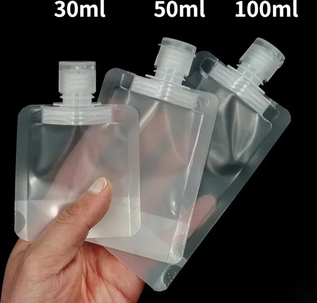 RUZOFO Leere Squeeze-Probenbeutel, Standbeutel, 30 ml/50 ml/100 ml - Bild 1