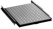 Digitus DN-19 TRAY-2-800SW Ausziehbarer 19 Zoll Netzwerkschrank-Geräteboden in Schwarz und Grau, 1 HE - Bild 3
