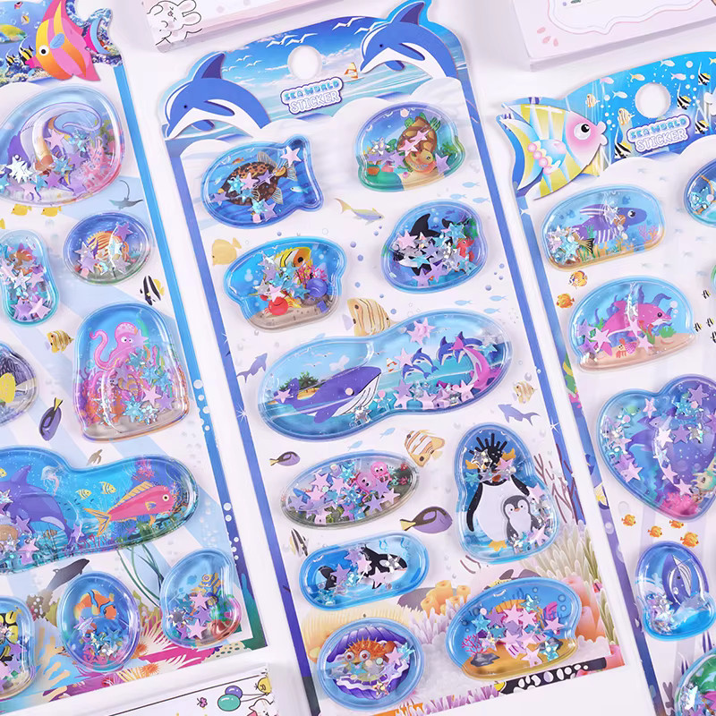 Sea World 3D Schaukelwasseraufkleber für Scrapbooking und DIY Journaling in Multicolour - Bild 1