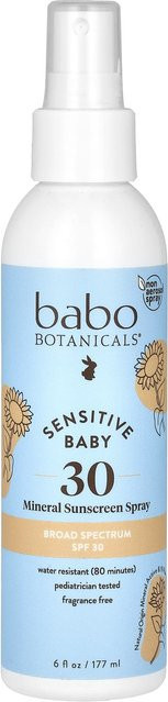 Babo Botanicals Mineral-Sonnenschutzspray, LSF 30, 170 ml, Empfindliche Haut - Bild 1