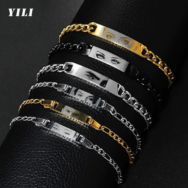 XCL Armband Edelstahl, Personalisiertes Augen-Foto-Armband, Damen und Kinder - Bild 1
