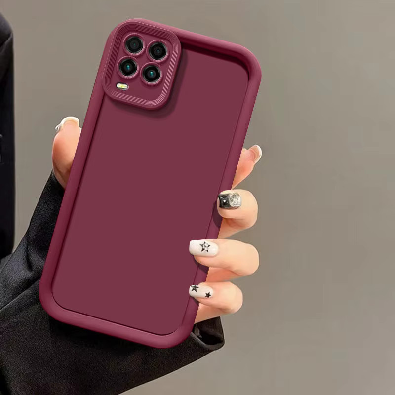 Luxuriöse matte Handyhülle für Realme Narzo 30 5G, Realme 8 8S 5G, V13, Q3i, Q3 5G in Schwarz mit Sturzschutz - Bild 2