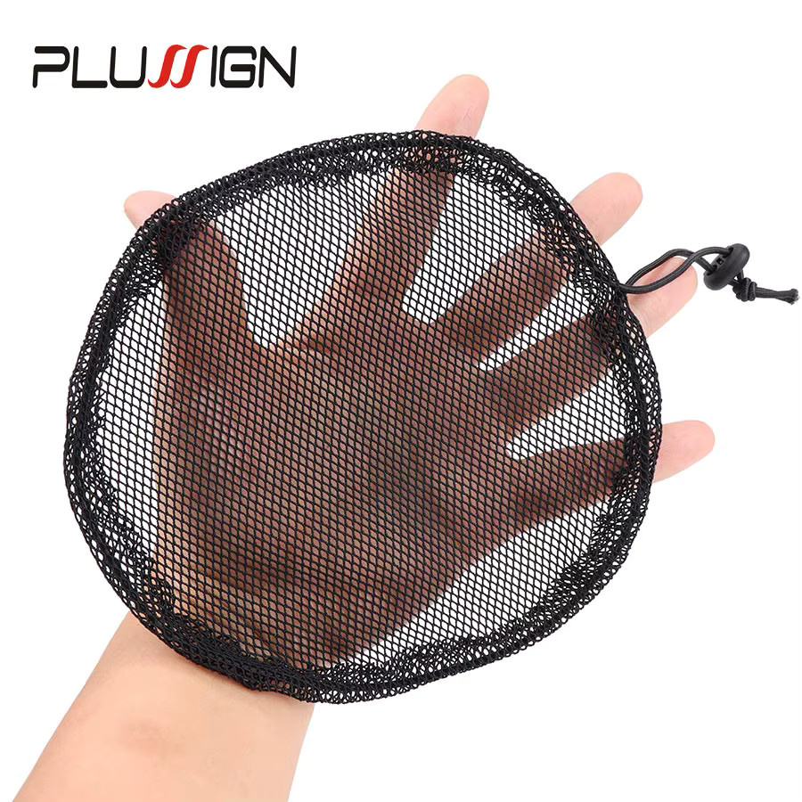 Plussign Haarnetze für Afro-Haarknoten, 5 Stück, Schwarz, Unisex - Bild 2