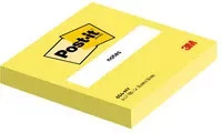Post-it Haftnotizen Neon in Multicolour und Gelb, B x H: 7,6 x 7,6 cm - Bild 1
