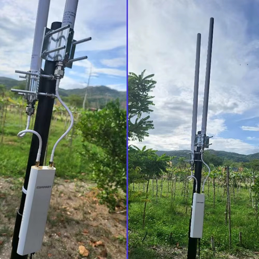 SignalPlus Dualband-Omni-WLAN-Antenne mit 12 dBi Verstärkung in Weiß, 2,4 GHz und 5,8 GHz, mit 50 cm Kabel und N-Stecker - Bild 2
