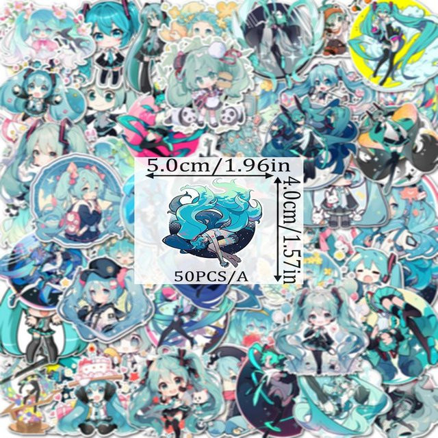 Discover Intime Chibi Anime Graffiti Aufkleber, 50 Stück - Bild 1