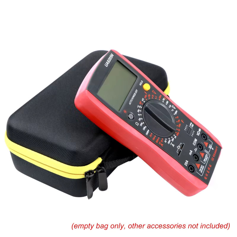 Multimeter-Aufbewahrungskoffer und Schutzhülle in Schwarz für Fluke F117C, F17B und F115C, B/T/H: 26,0 x 23,0 x 14,0 cm - Bild 3