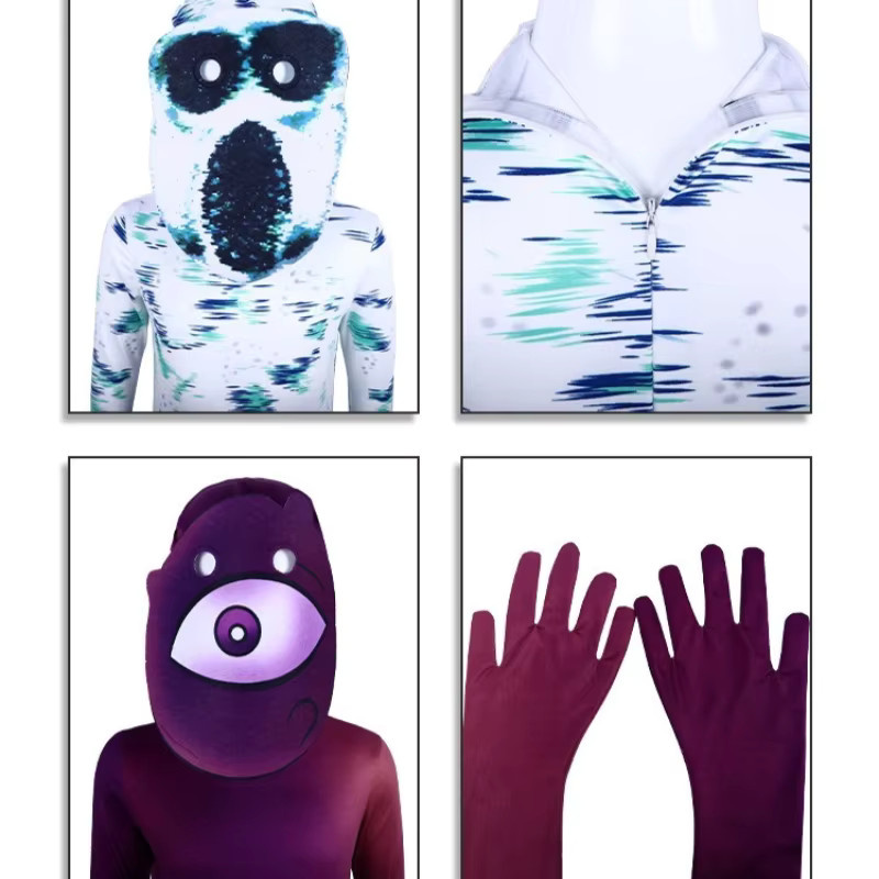 daliclown Doors Cosplay Kostüm, Monster Ambush Augenmaske Overall, Unisex - Bild 5