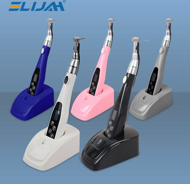 ELIJAH Drahtloser Dental-LED-Endomotor mit Mini 16:1 Winkelstück für die endodontische Behandlung in Weiß - Bild 1