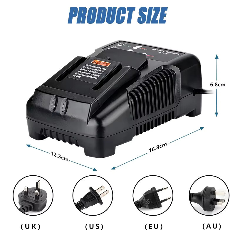 AEG 2A Schnelles Li-Ion Ladegerät für 14,4 V und 18 V Akkus in Schwarz - Bild 3
