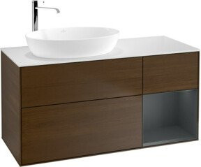 V&B Waschtischunterschrank Finion in Weiß, Breite: 120 cm, Tiefe: 50,1 cm, Höhe: 50,1 cm - Bild 1
