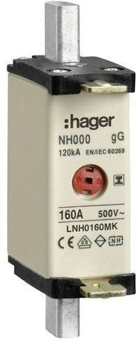 Hager NH-Sicherung LNH0160MK 160A, 3 Stück, Weiß - Bild 1