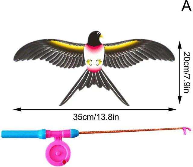 Fashnics Mini-Angelruten-Drachen, Tiere, ab 3 Jahren - Bild 1