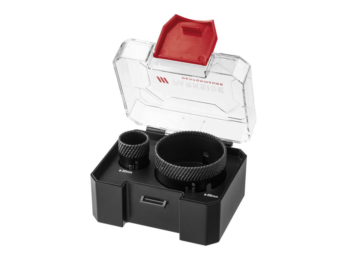 Parkside Diamant-Bohrkronen Set für präzises Bohren, Durchmesser: 30 mm und 68 mm - Bild 2